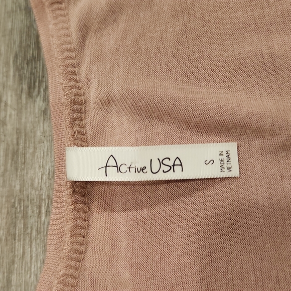 Active USA Pink Soft Tee - Picture 2 of 4
